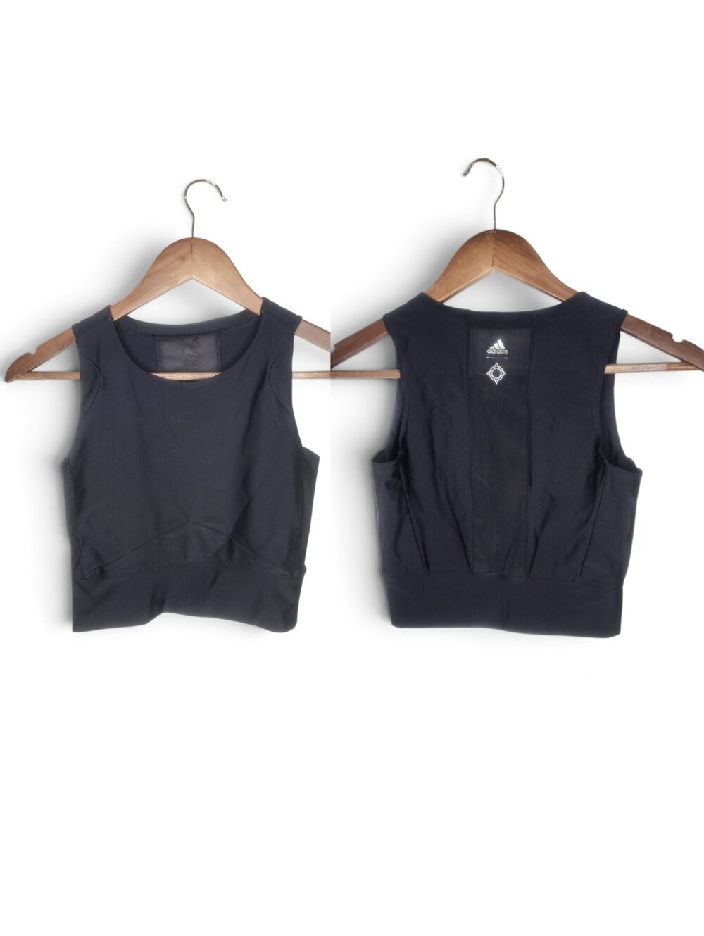 Adidas X Wanderlust Black Sleeveless Crop Top Size XS
